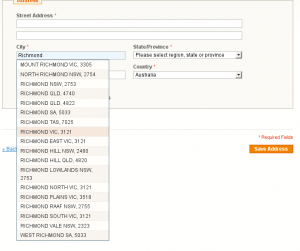 Selecting a locality